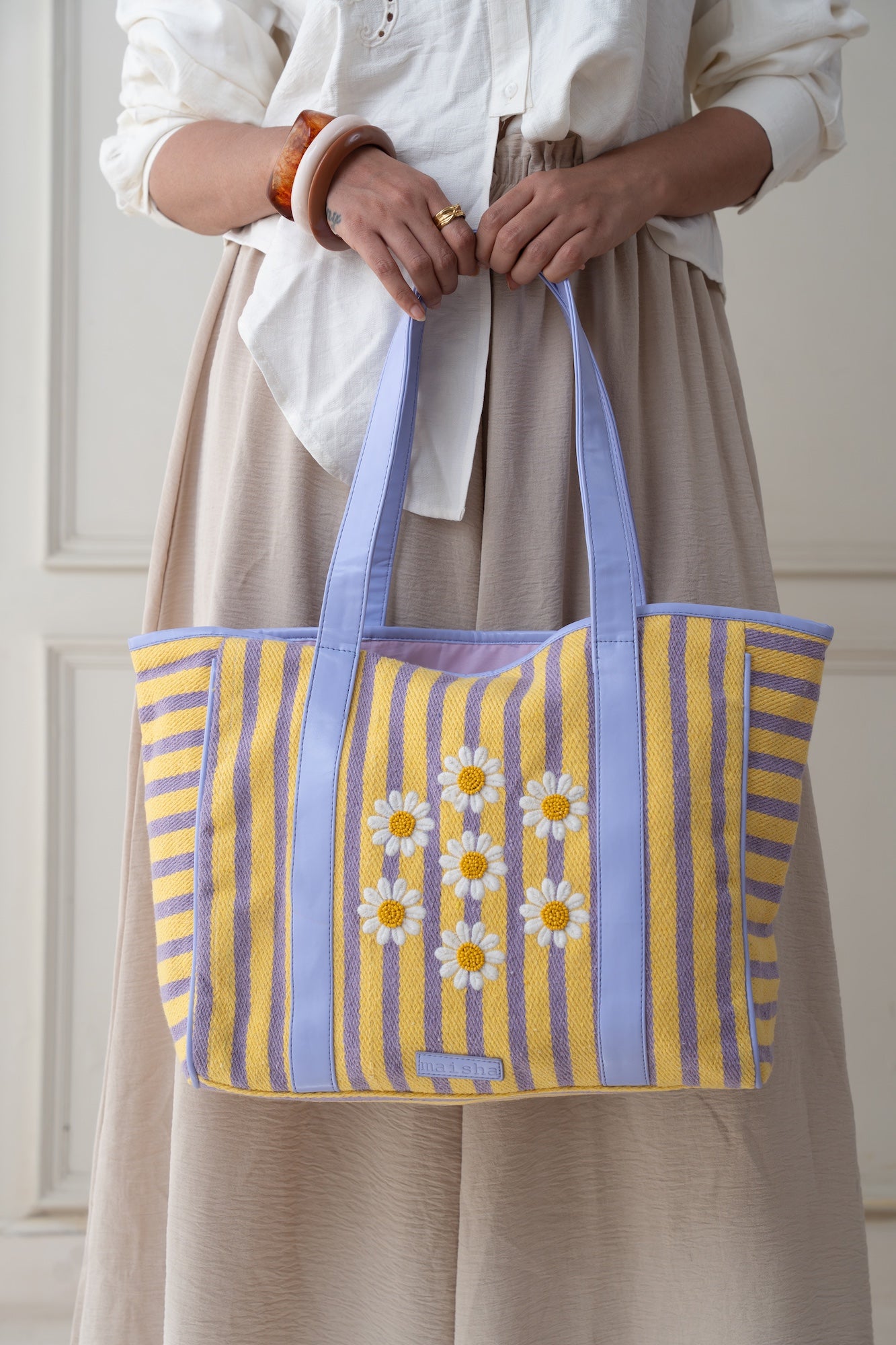 Lilac Daisies Shopper
