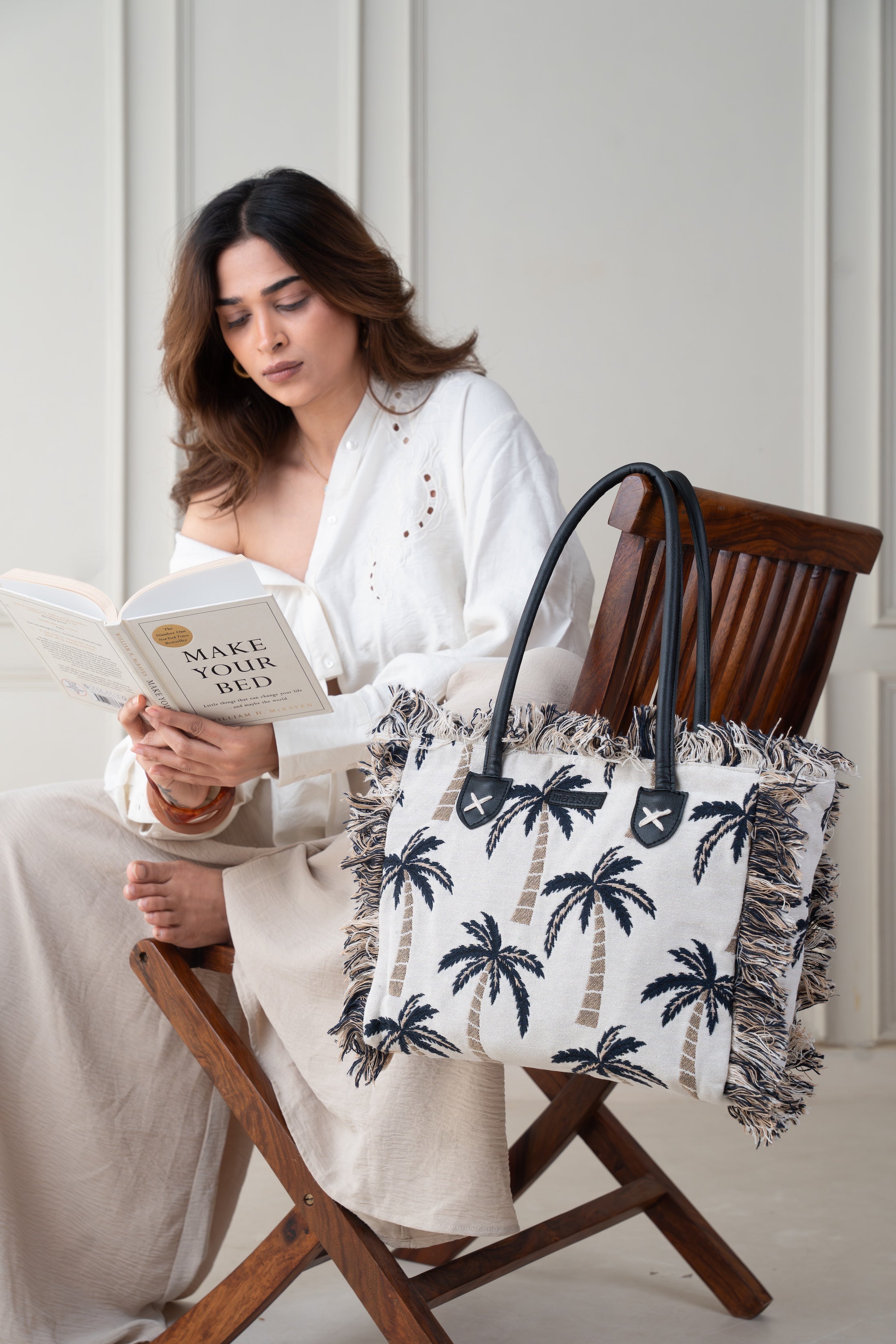 Palm Ash Tote Bag