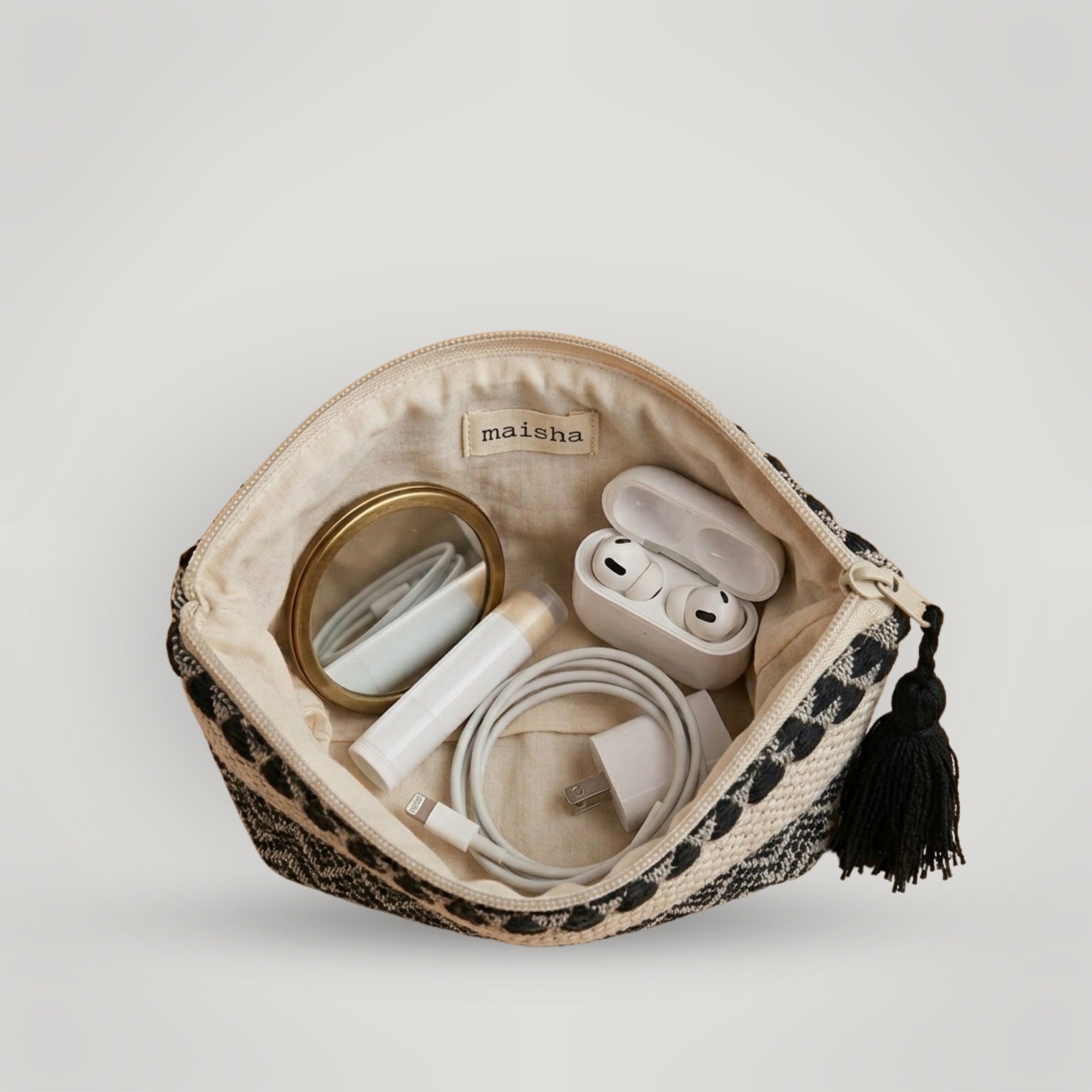 Chirpy Charcoal Mini Pouch
