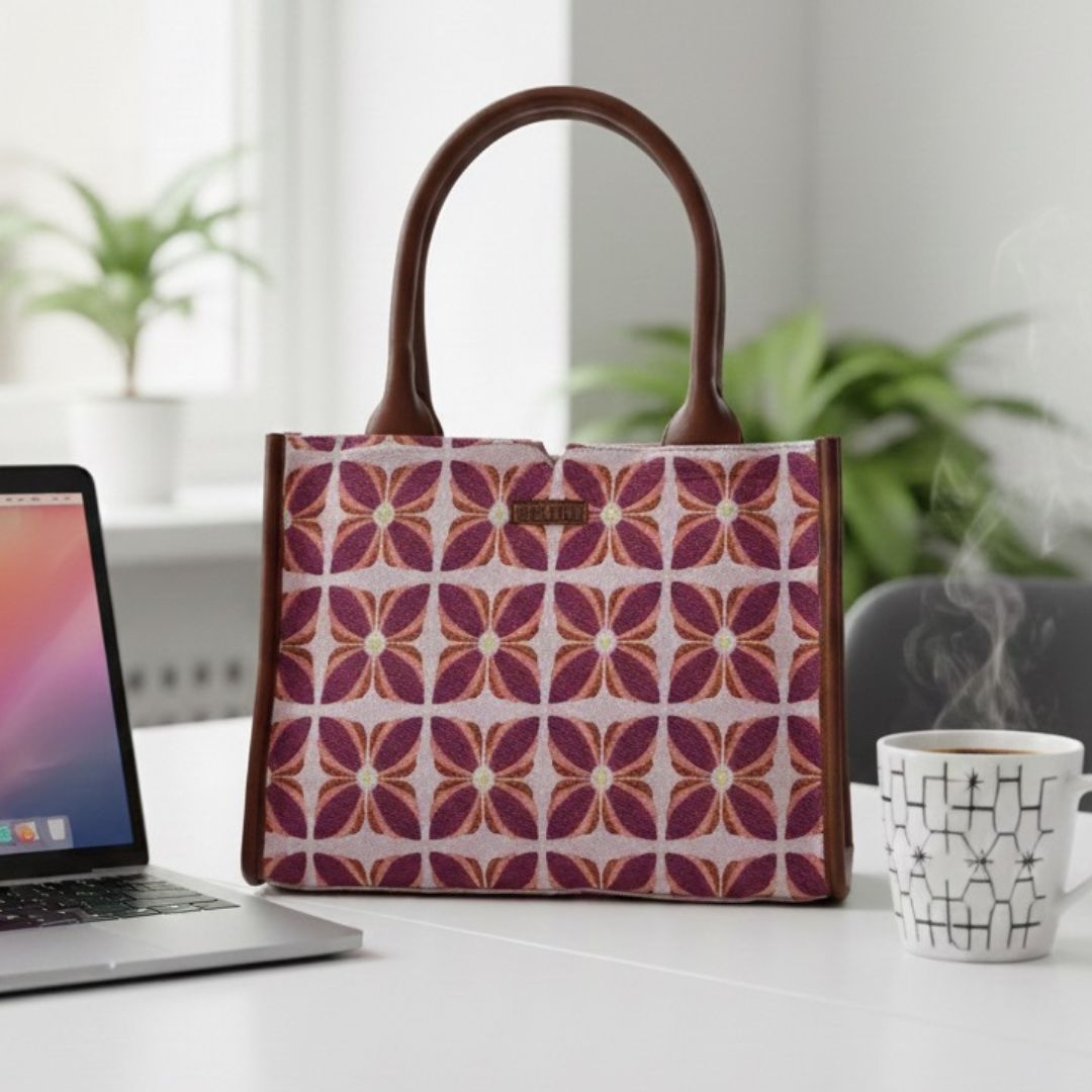 Pink Mogra Box Bag (Large)