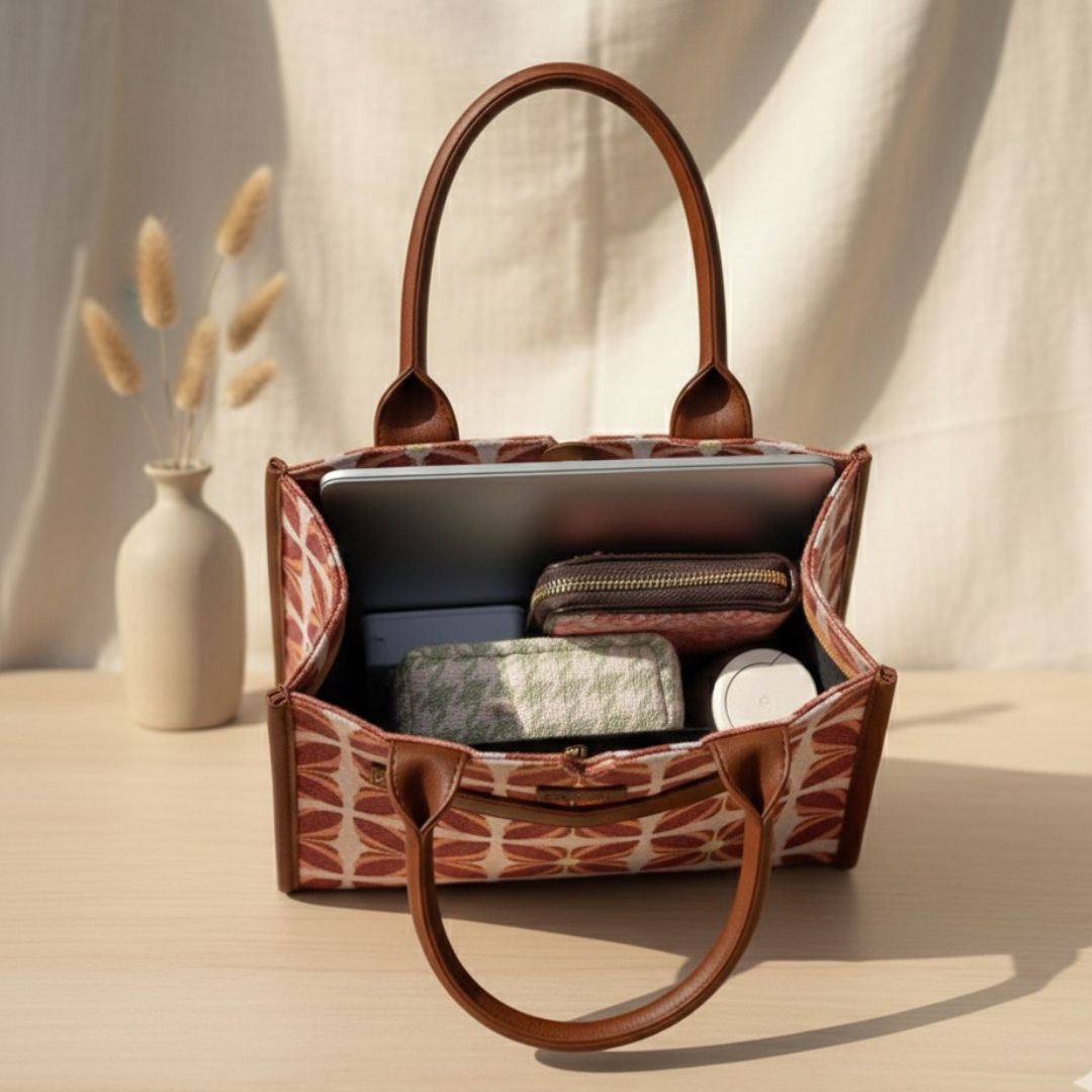 Pink Mogra Box Bag (Medium)