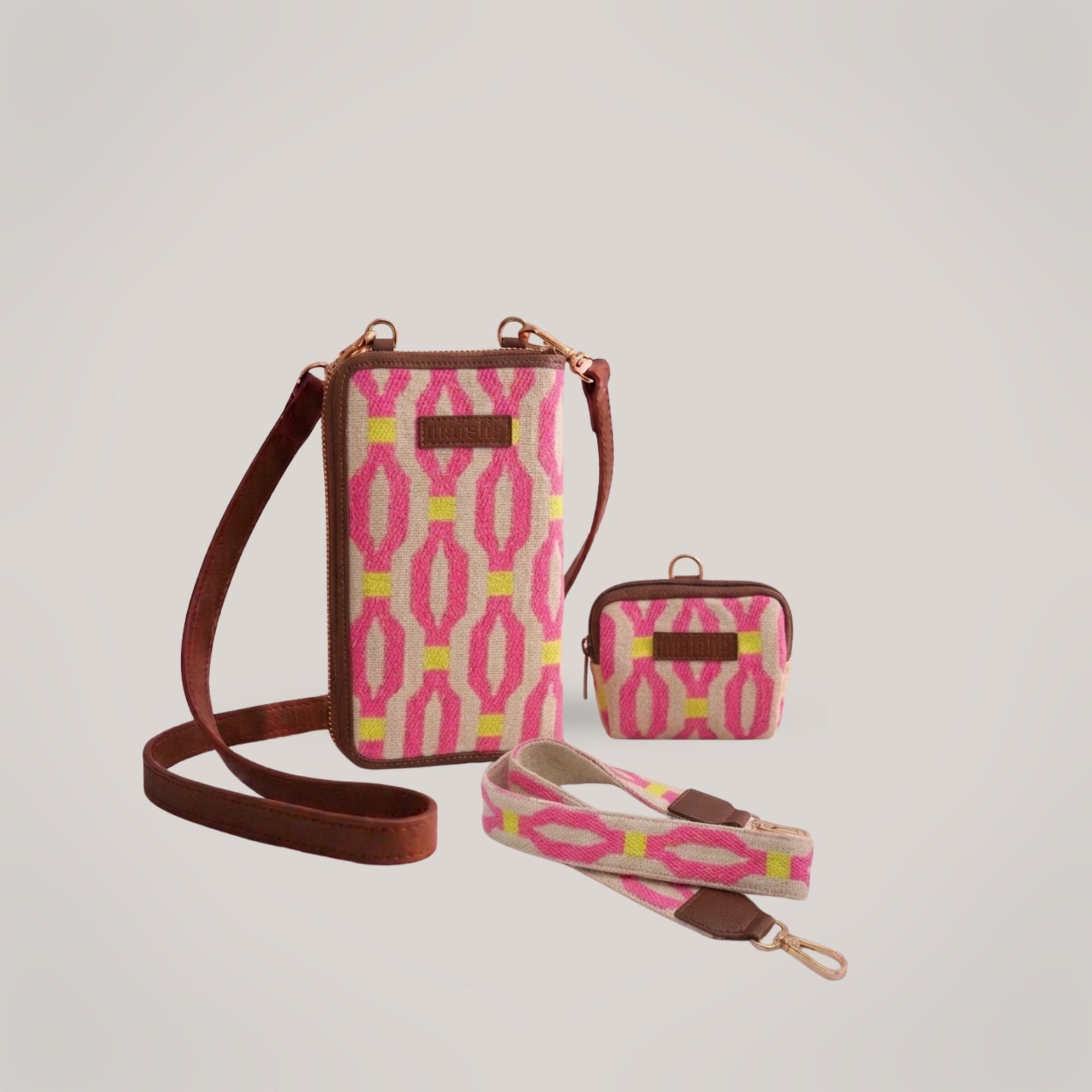 Rose Link Mobile Wallet Sling Combo