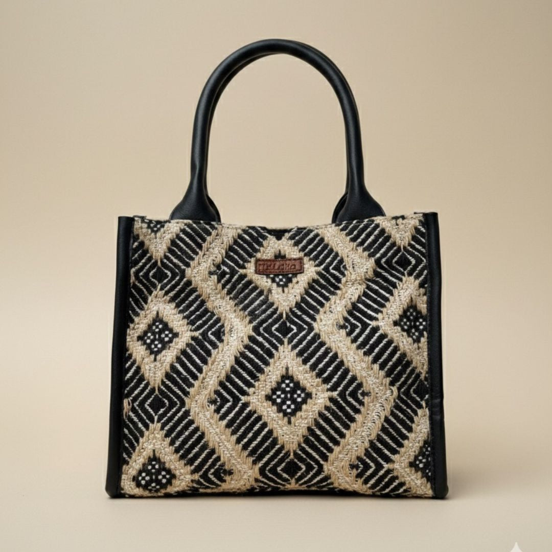 Sahara Grid Box Bag (Medium)