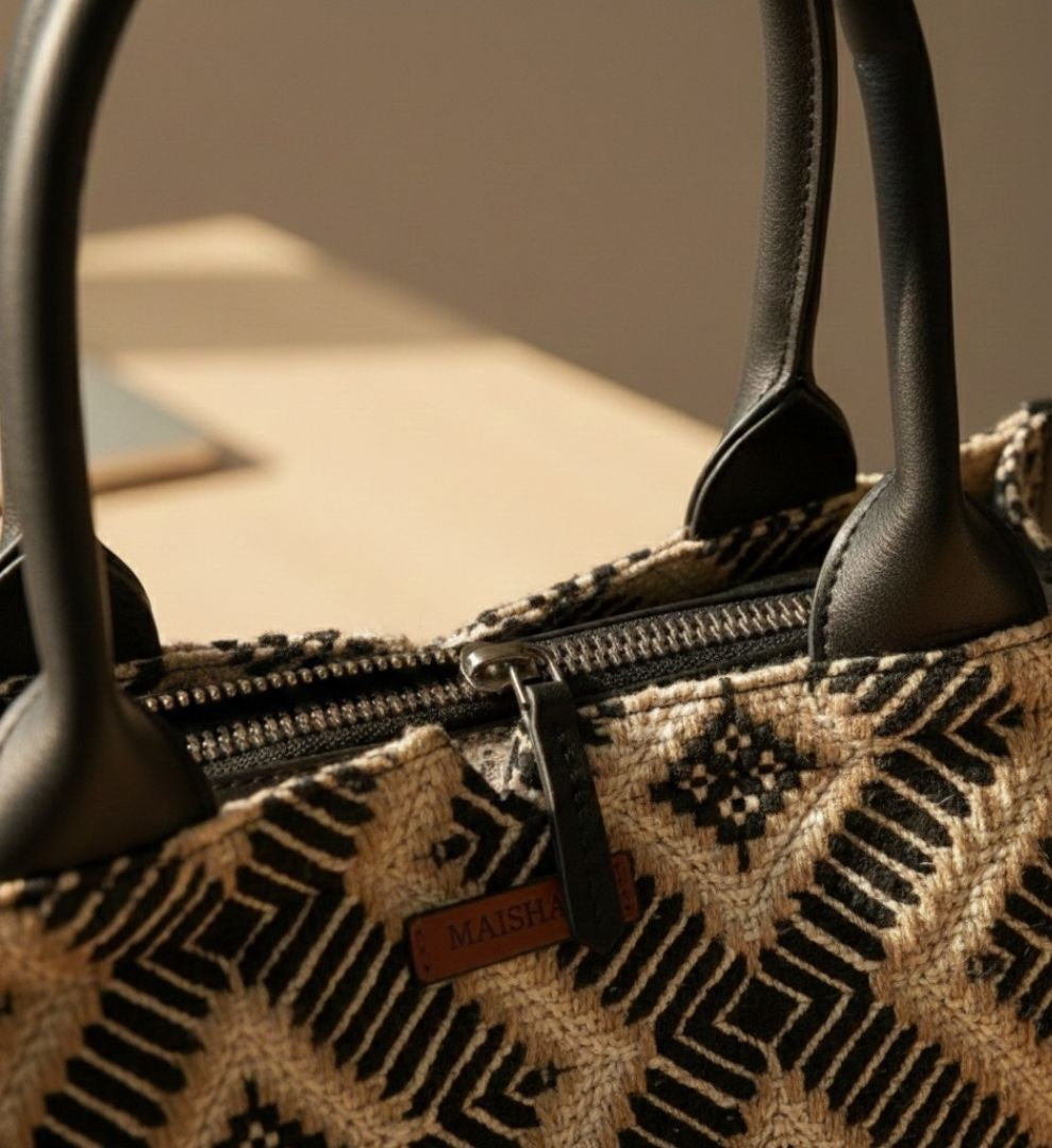 Sahara Grid Box Bag (Medium)