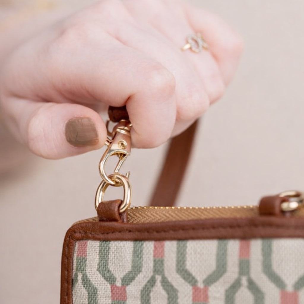 Sage Weave Mobile Wallet Sling