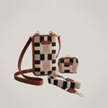 Urban Check Mobile Wallet Sling Combo