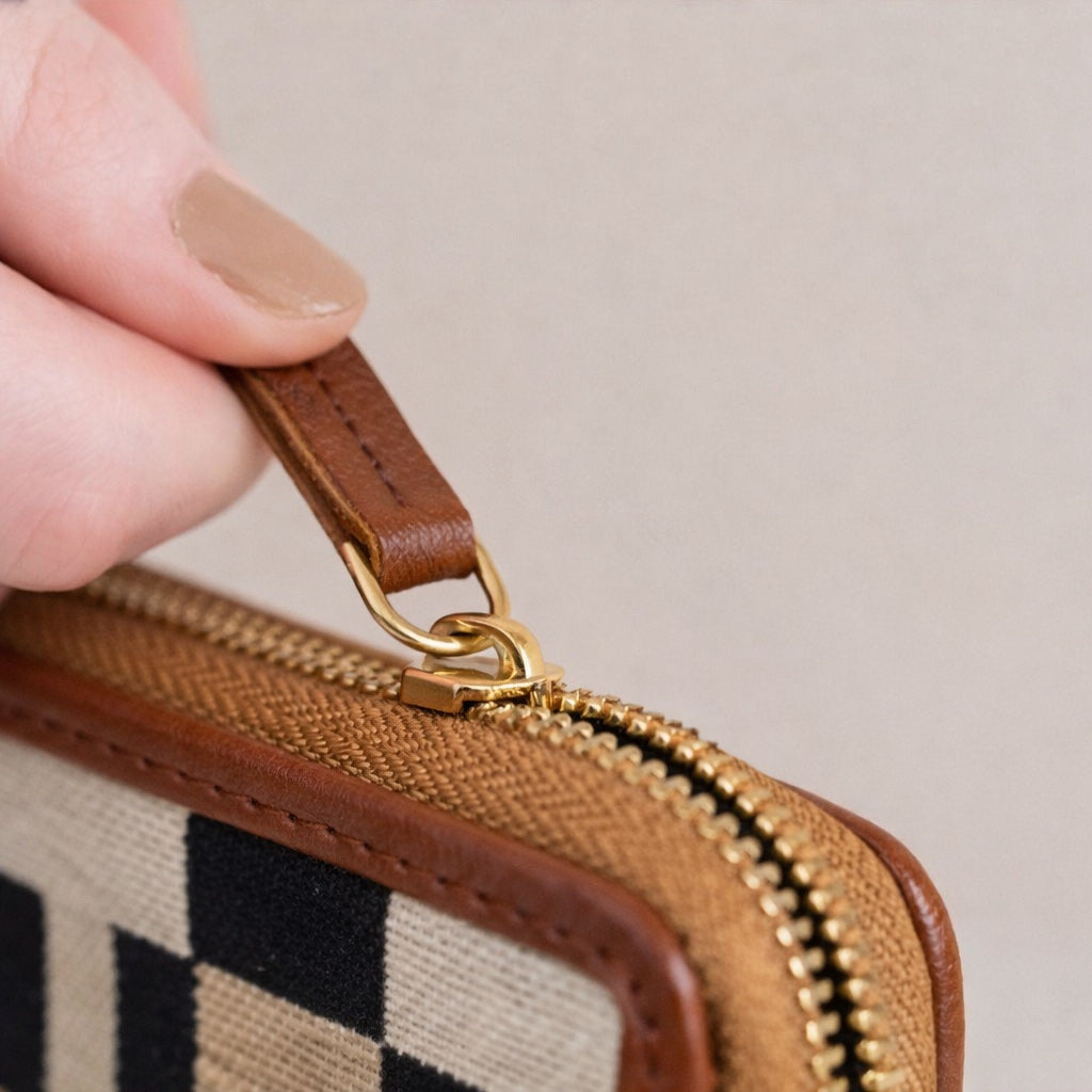 Urban Check Mobile Wallet Sling Combo