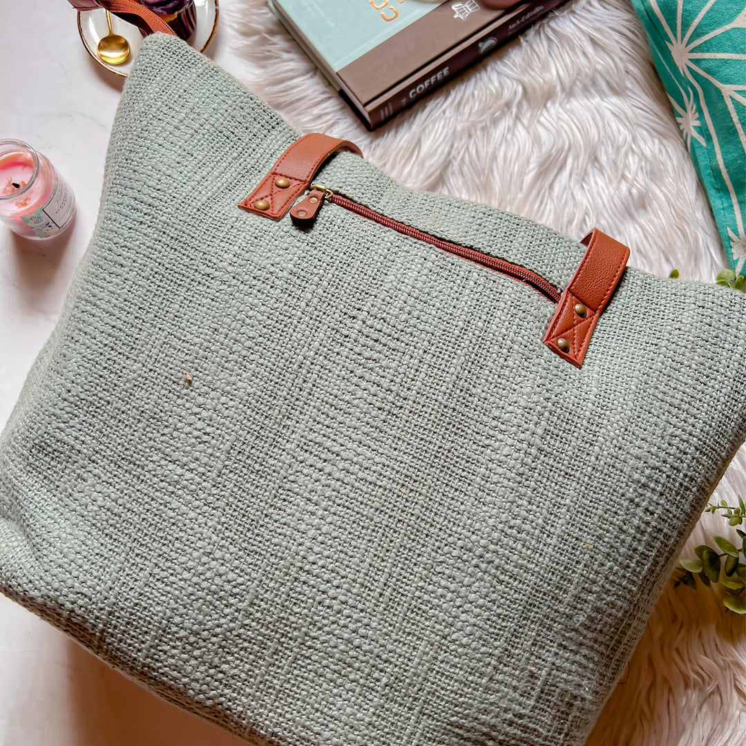 Timeless taupe everyday tote