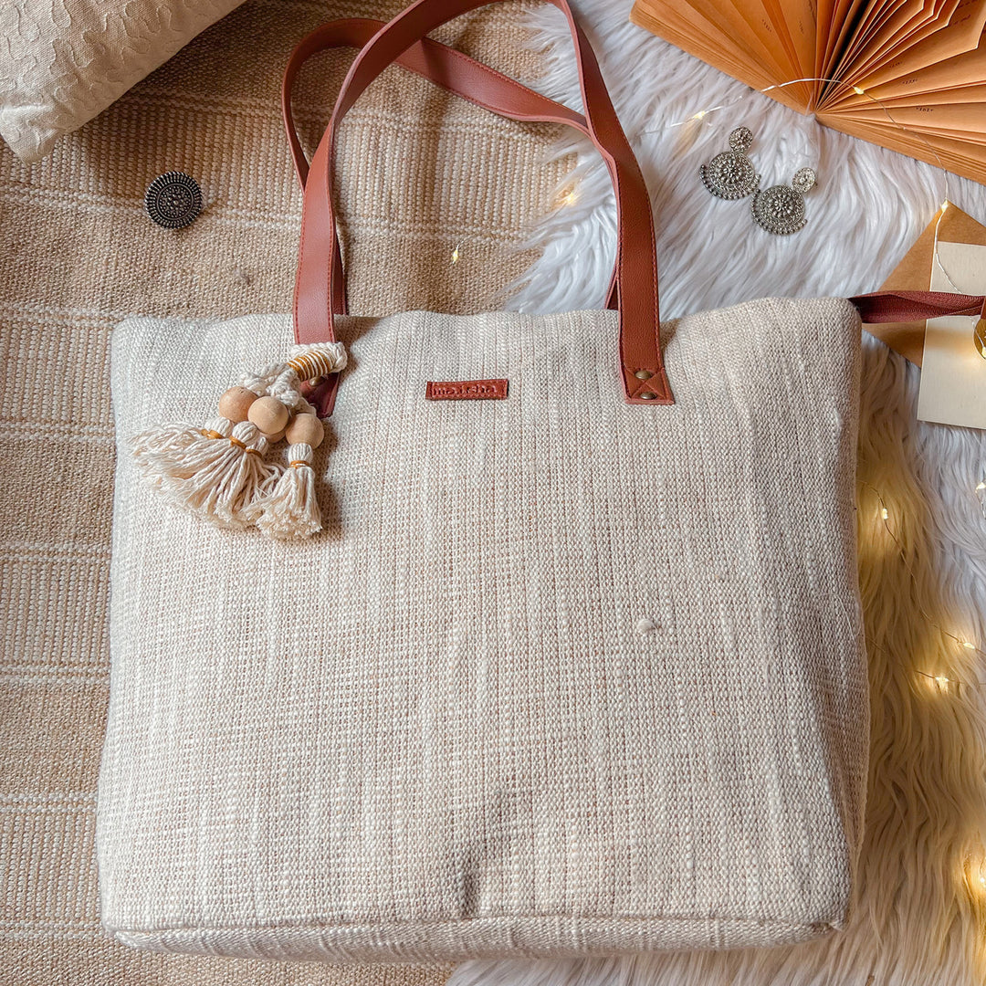 Beige Beauty Everyday Tote