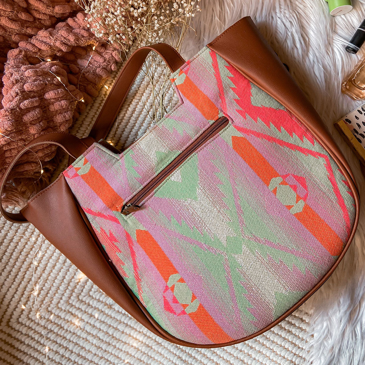 Lilac lovestory Crescent Bag