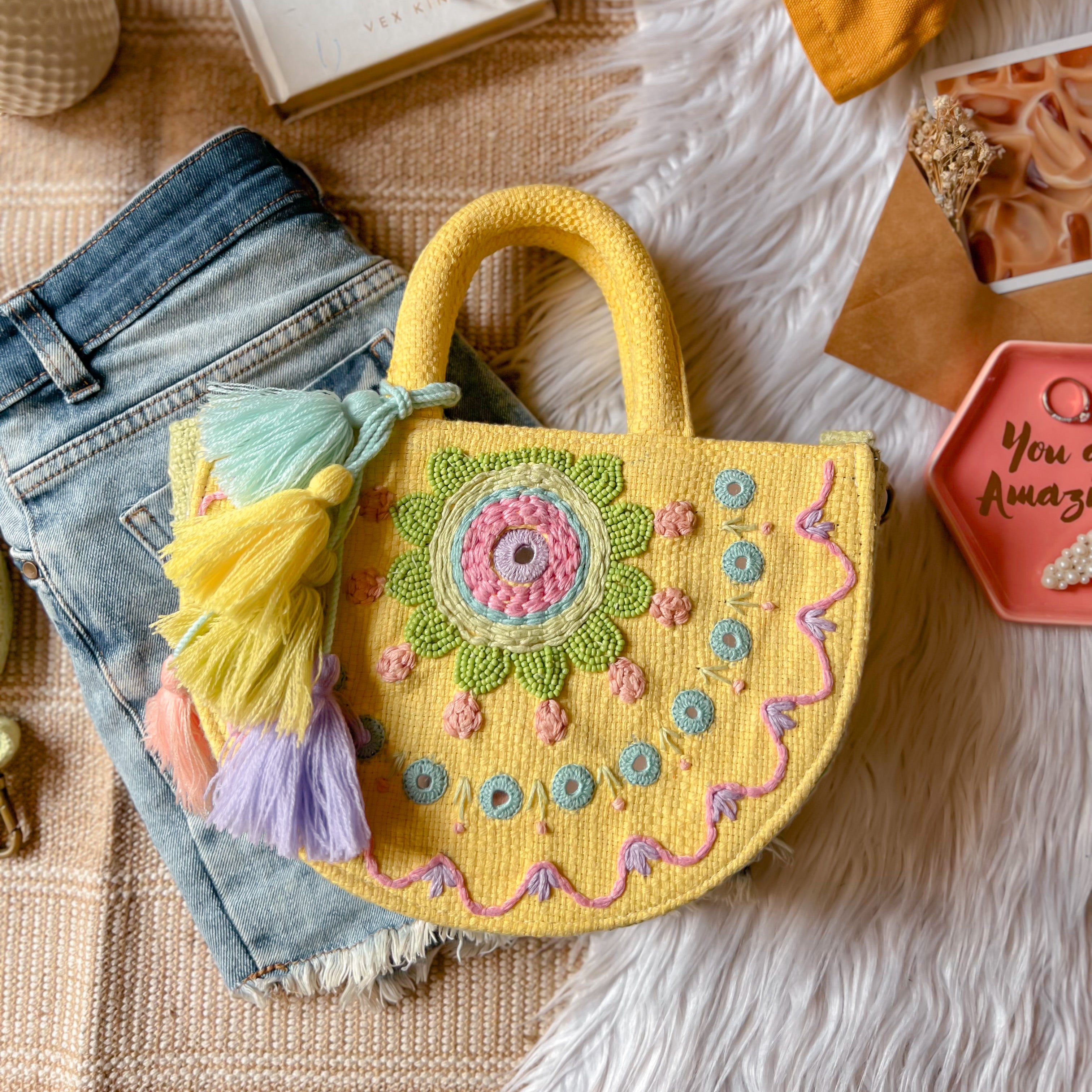 March Birth Flower Canvas Tote Bag; Daffodil Tote Bag – Keenie Designs