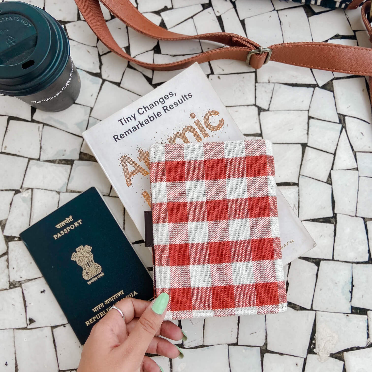 Vintage Browns Passport Cover