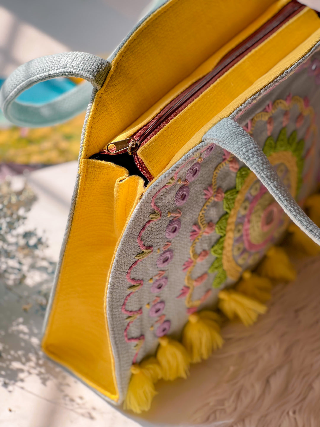 Blueberry Sky Handbag Maisha Lifestyle – Maisha By Esha