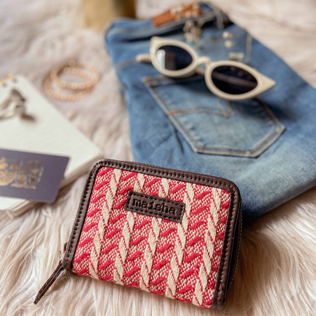 Red velvet affair compact wallet