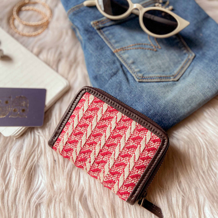 Red velvet affair compact wallet