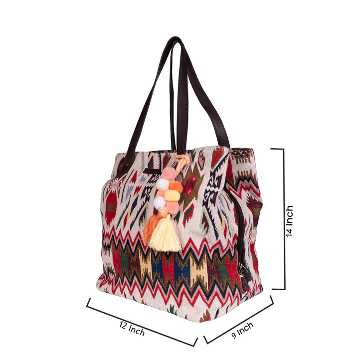 Tribal Weaves Three Pocket Bag