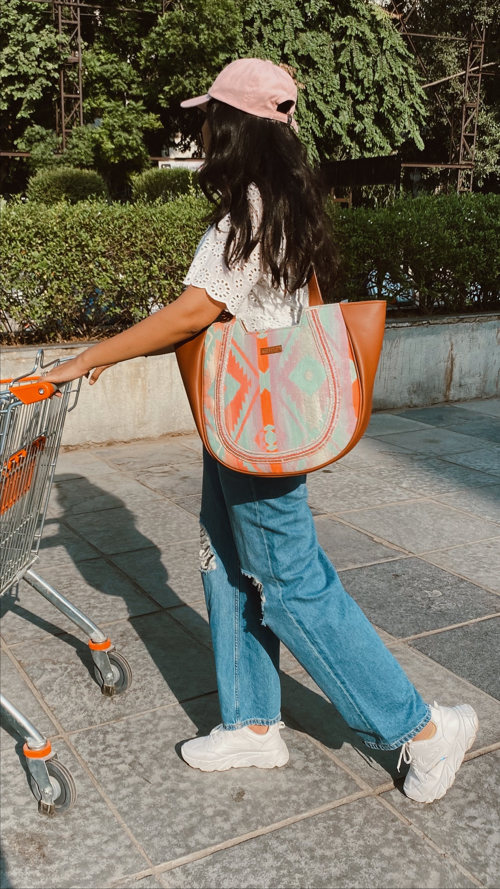Lilac lovestory Crescent Bag